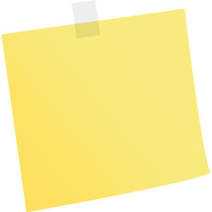 Sticky note clipart free - Cl