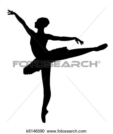 Stock Illustration - Ballet Dancer. Fotosearch - Search Clipart, Illustration Posters, Drawings and