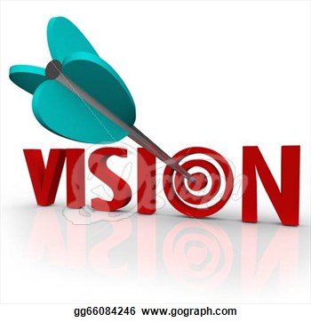 Stock Illustrations Vision Word Arrow Bull S Eye Targeting Unique