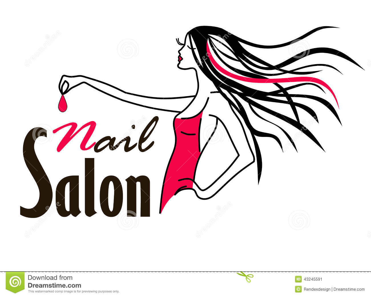 Stock Image Nail Salon Logo Image 43245591