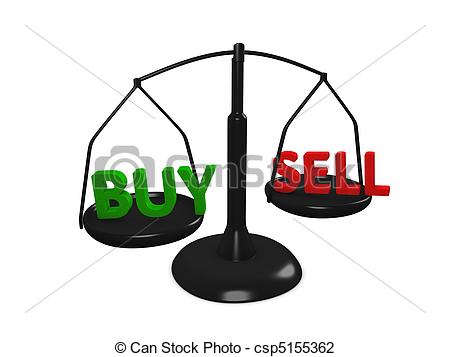 Buy Sell - csp5155362 - Stock Market Clipart