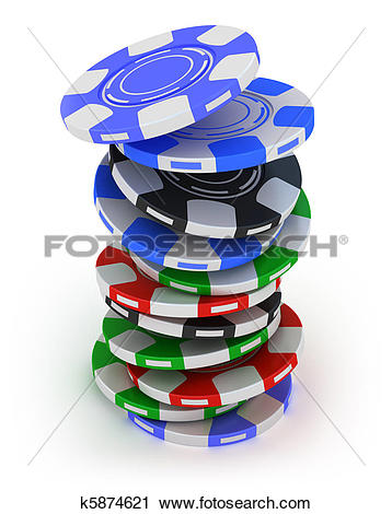 Stock Photo of Blue Poker Chip k0589773 - Search Stock Images, Poster Photographs, Pictures, and Clip Art Photos - k0589773.jpg