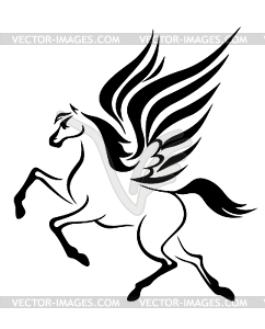 stock vector clipart. u203a - Pegasus Clipart