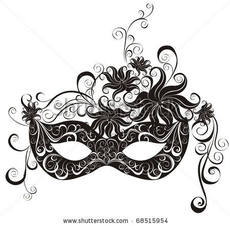 Fancy masquerade mask clipart