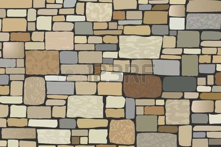 stone wall: vector illustration of stone wall with copy space