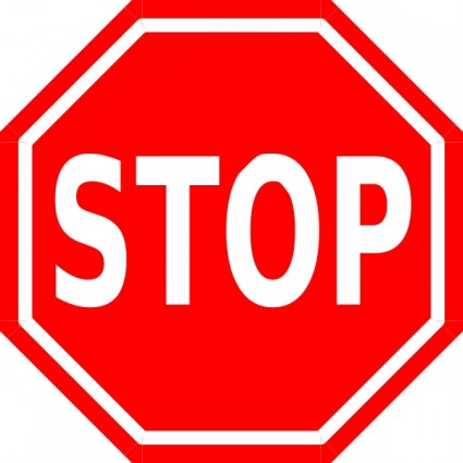 Stop Sign Clip Art Free Vecto - Stop Sign Clip Art Free