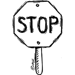 ... stop sign - Clip Art Gallery - Polyvore; Black And White Stop Sign ...