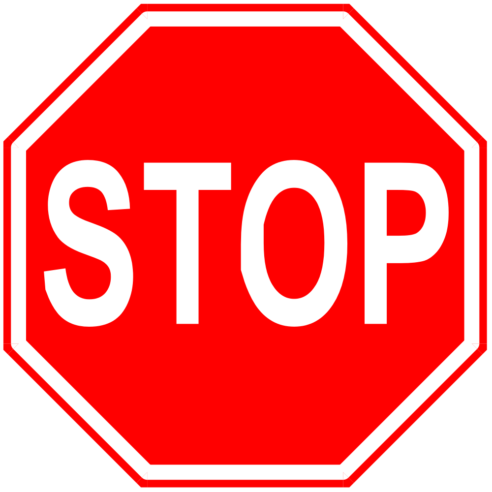 stop sign clipart