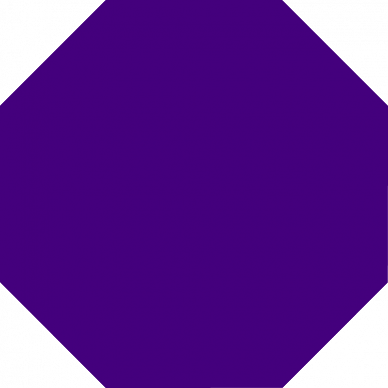 Stop Sign Shape Clip Art. Purple