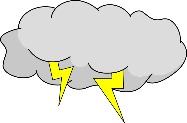 Storm Cloud Clip Art At Clker - Thunderstorm Clipart