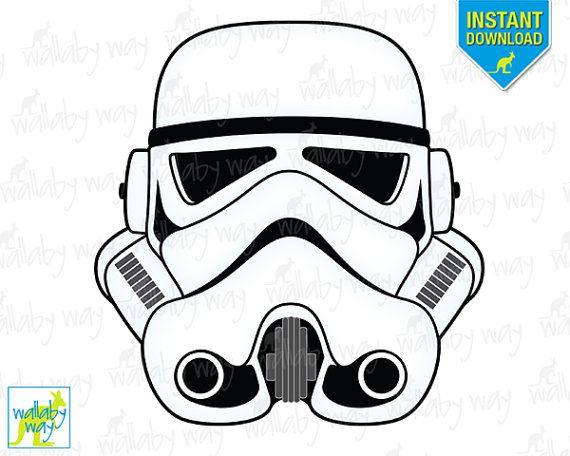 Stormtrooper Star Wars Printable Iron On Transfer Or Use As Clip Art