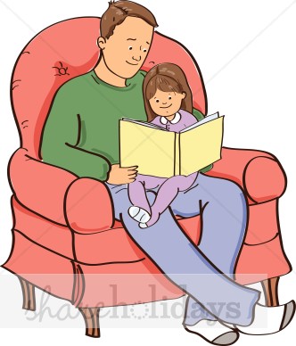 Storytime Dad Clipart