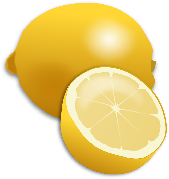 Painted Lemon PNG Clipart