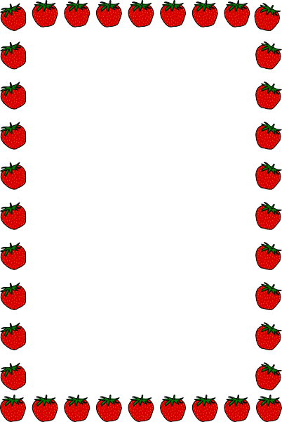 Strawberry Border Clip Art At - Apple Border Clipart