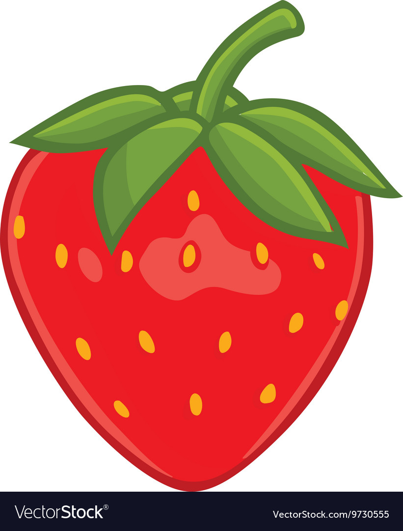 Fresh Strawberry Clipart vector image