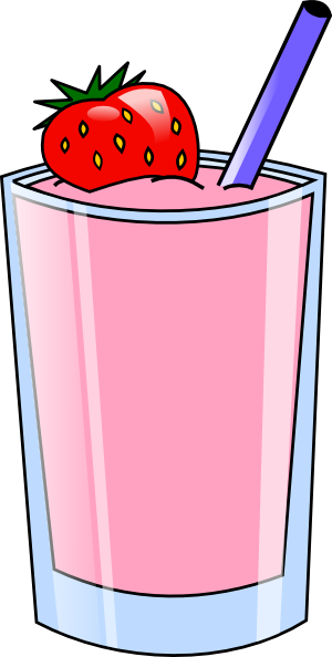 Strawberry Milk Clipart Clipa - Milkshake Clip Art