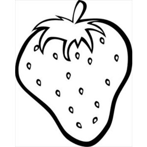 strawberry-outline Clipart .