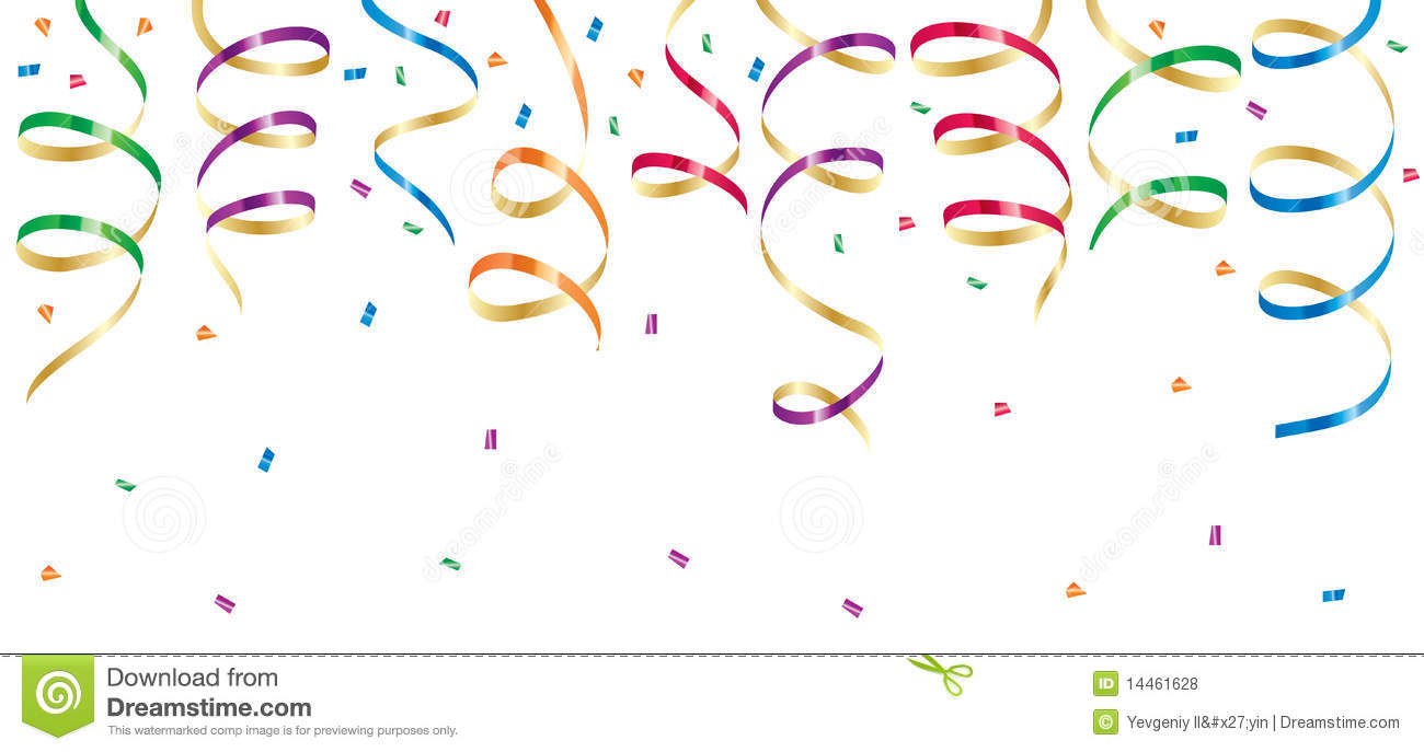 Streamers Clipart Party Streamers Royalty Free