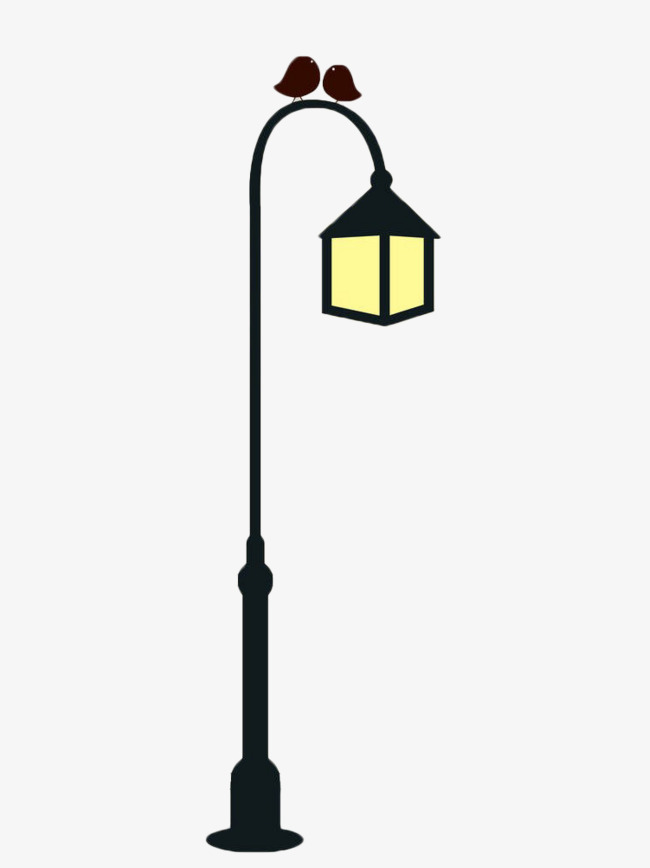 hand painted street light poles, Street Light, Birdie, Hand Painted PNG  Image and