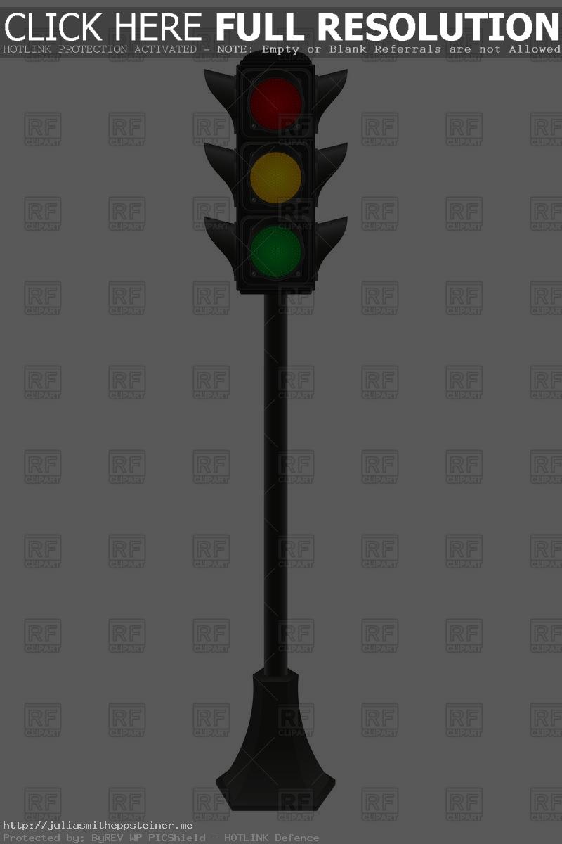 Traffic Light On The Pole Royalty Free Vector Clip Art Image 77116  Extraordinary Street Lights