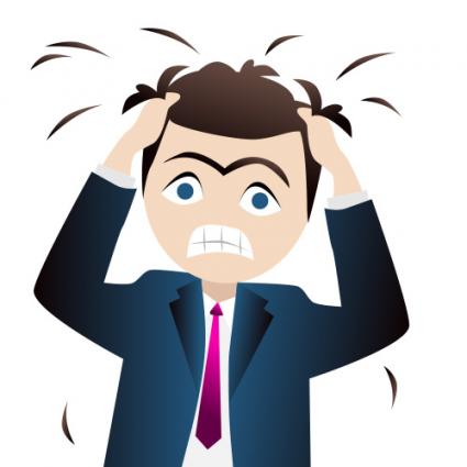 Stress Pulling Out Hair - Stress Clipart