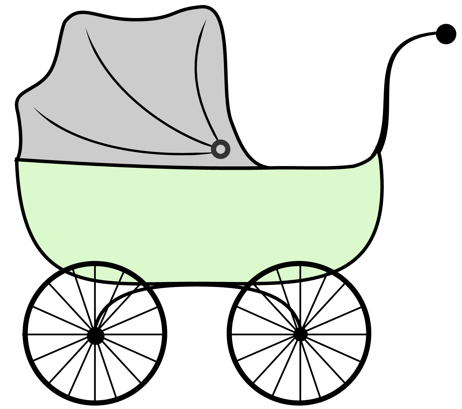 stroller clipart - Stroller Clipart
