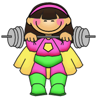 Clipart images, Weightlifting
