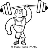 Strongman - A cartoon strongm