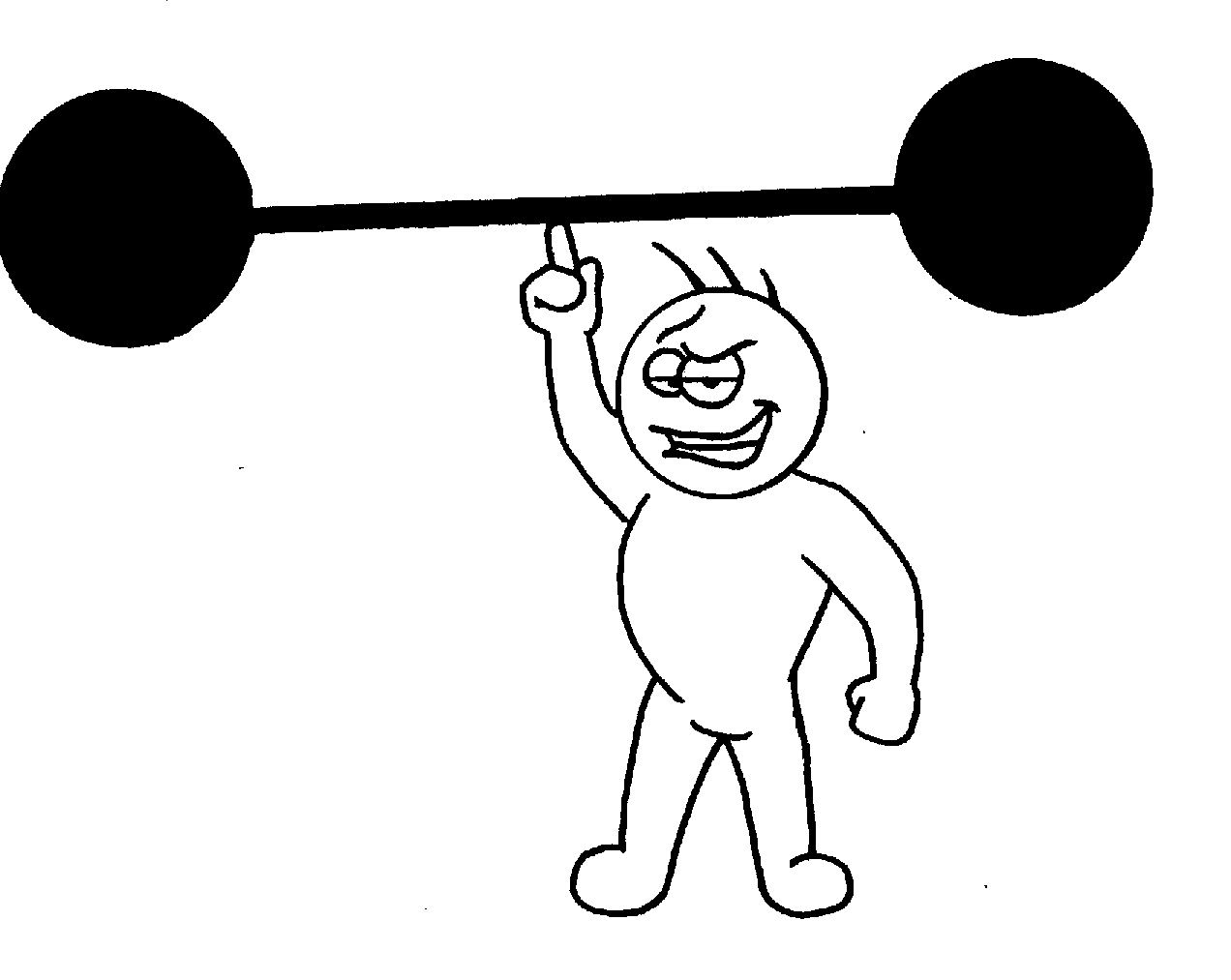 Strongman Cartoon Character C
