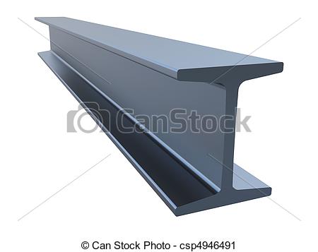 ... structural steel isolated on a white background