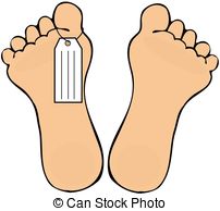 Stubbed Toe Clipartby blamb6/756; Toe Tag - This illustration depicts two human feet, one with.