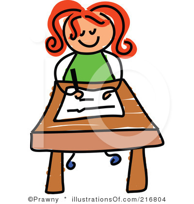 Student Clip Art - Student Working Clipart