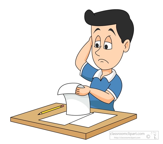 student-confused-expression-w - Exam Clipart
