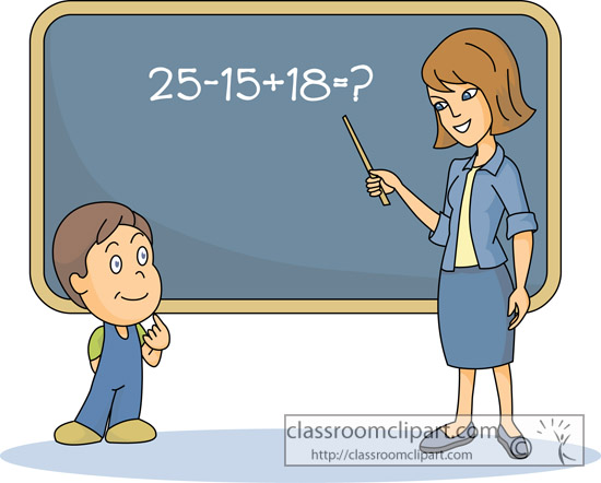 Vector of Math Teacher Clipar