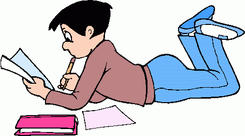 Student Studying Clip Art