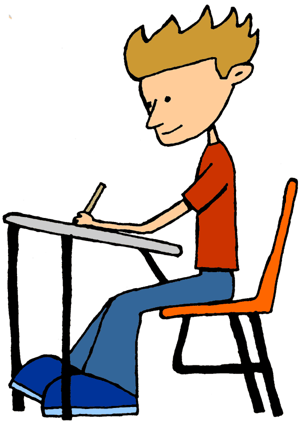 Student Working Clip Art