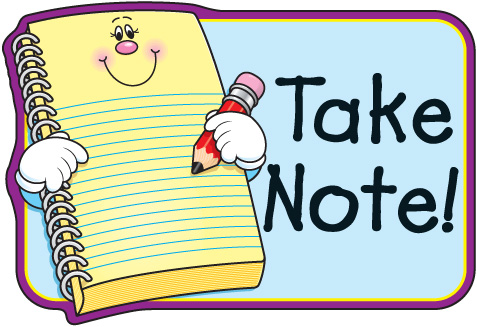 taking notes clipart