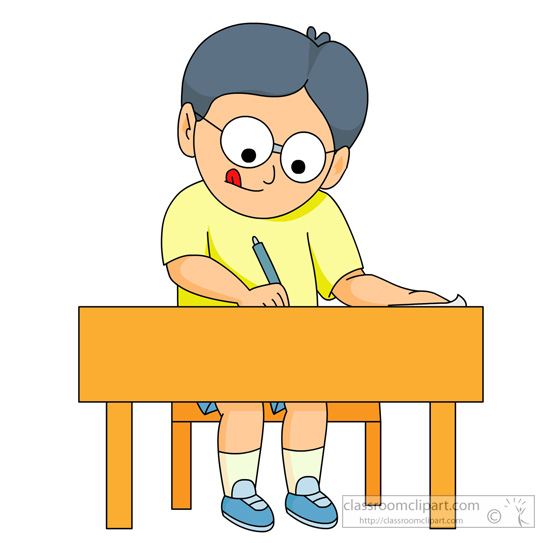 Students Working Clipart