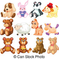 ... Stuffed animals - Illustration of many stuffed animals