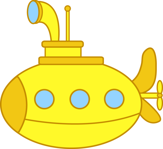 Yellow Submarine Clipart Cute