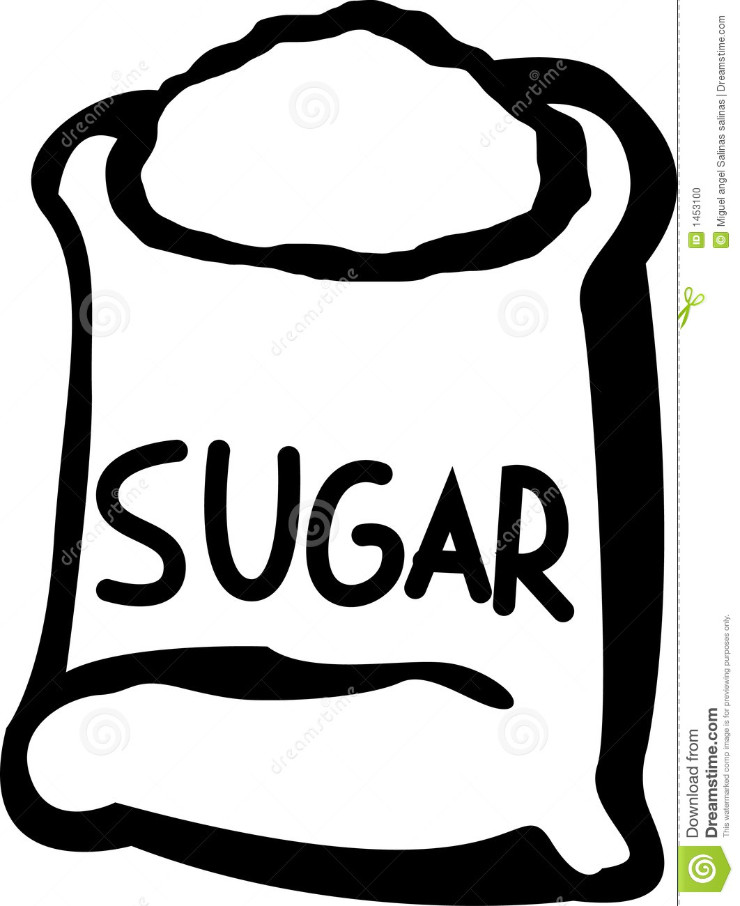 Sugar Bag Stock Vector
