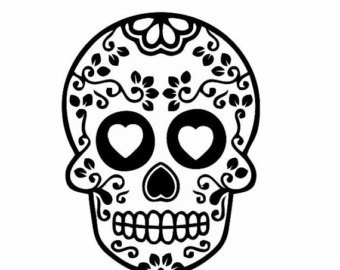 Sugar Skull Decals for Cars .