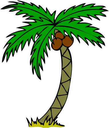 Stylized Palm Tree Clipart