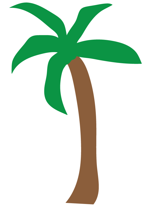 summer tree clipart - Clipart Of Palm Trees