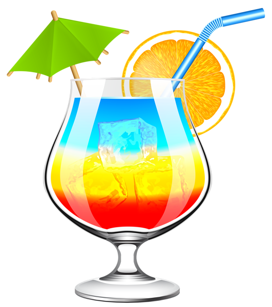 Summer Cocktail Transparent PNG Clip Art Image ...