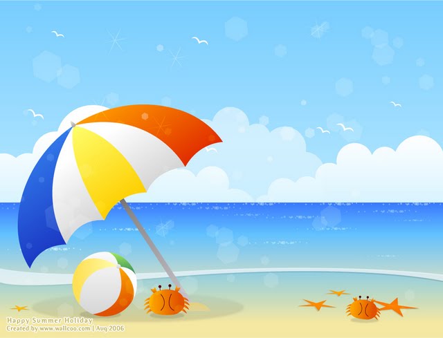 Summer Scene Clipart - Clipar - Beach Scene Clip Art
