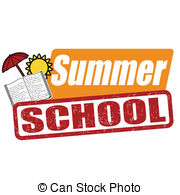 Summer school stamp - Summer school grunge rubber stamp on.