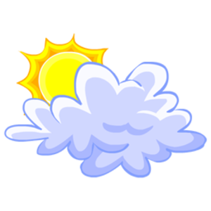 sun and clouds clipart