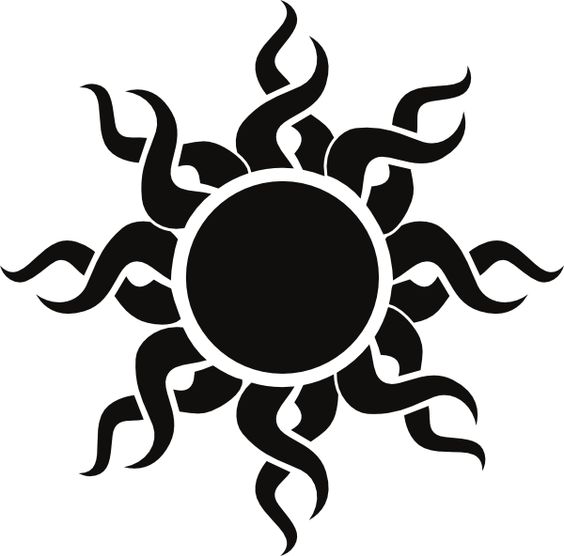 sun art | Tribal Sun clip art - vector clip art online, royalty free u0026amp;