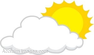 Sun And Clouds Clipart #19978